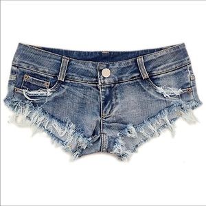 Denim shorts